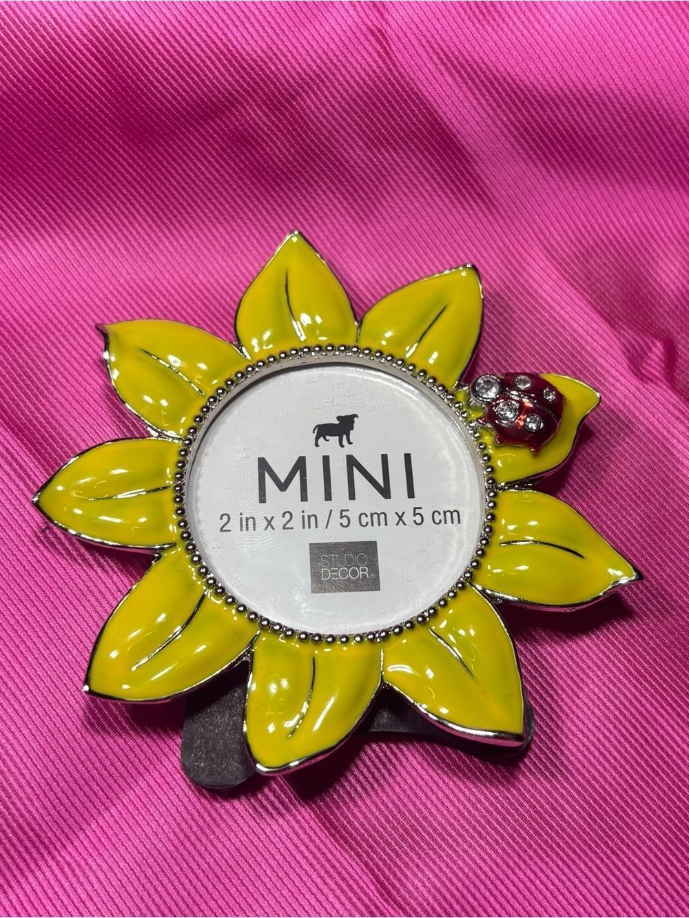 New Sunflower Mini Picture Frame 2x2” - Yellow